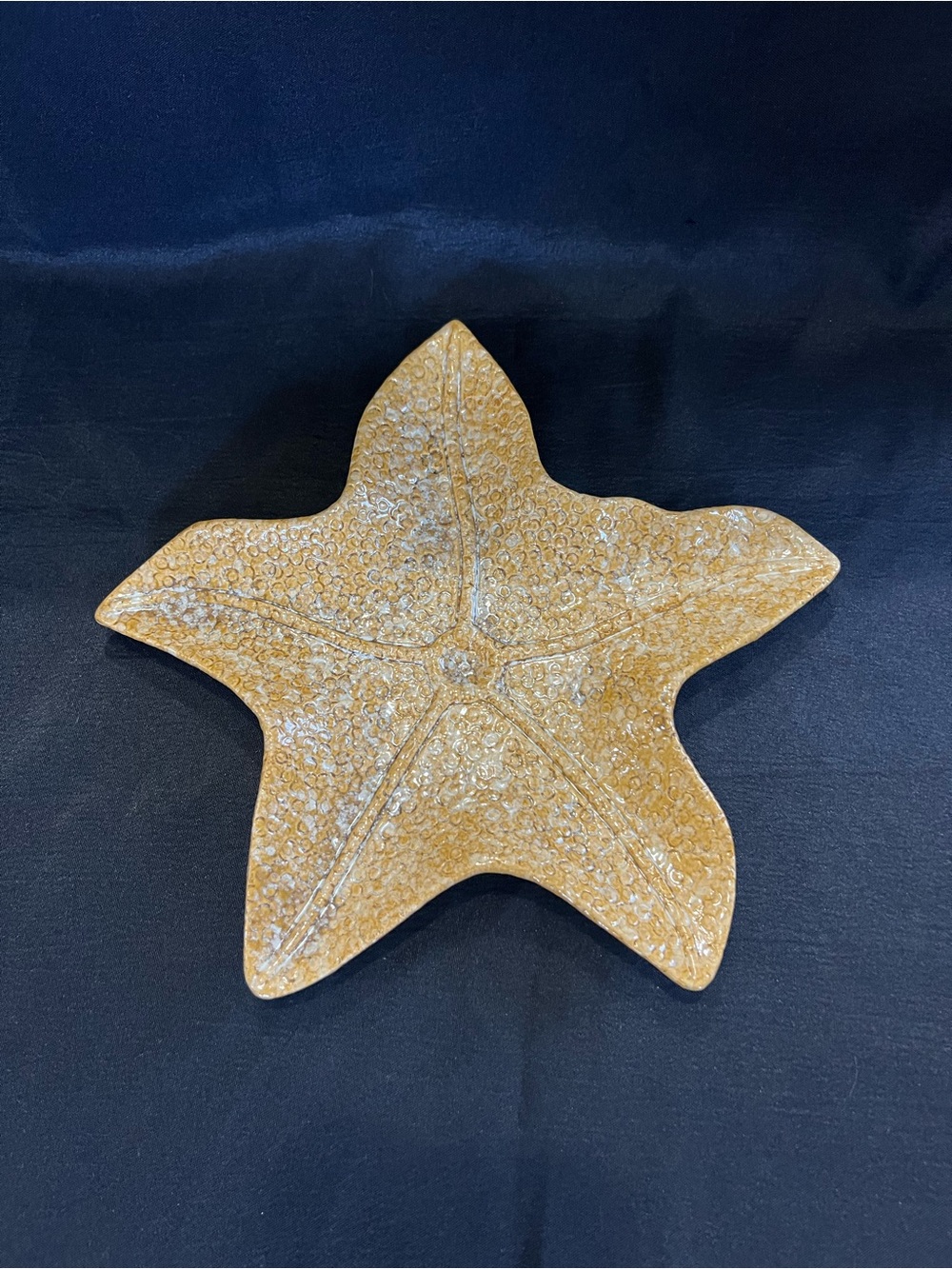 Kohl's Golden Brown Starfish Pillar Holder